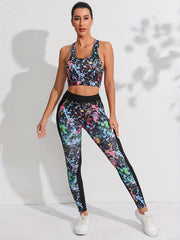 Graffiti Sports Tank Top & Leggings Set
