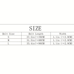 Men's Leather Belt Cartoon Pattern Webbing Waist Strap Pants Belt 2.0 98in