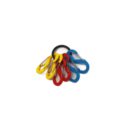 6pcs Colorful Keychain Keyring S-shaped Buckle Outdoor Camping Hiking Travel