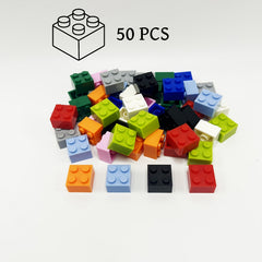 50pcs Building Blocks 2 X 2 Stud Hole Small Compatible with 3003 for Toys DIY