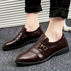 Men's Formal Leather Dress Shoes Low Top Slip On