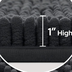 3pcs Non slip Floor Mat Plush Indoor Mat Bathroom Mat Bathroom Floor Mat