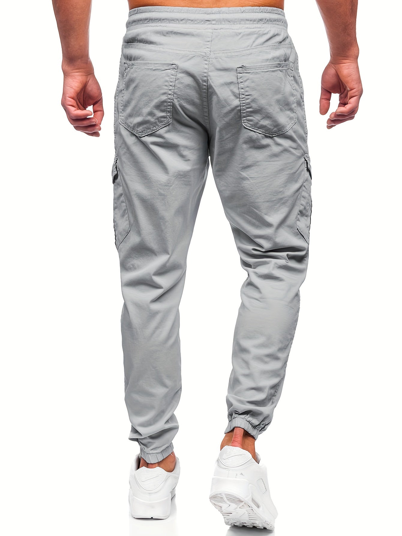 Men's Casual Pocket Joggers Waist Drawstring Outdoor Pants
