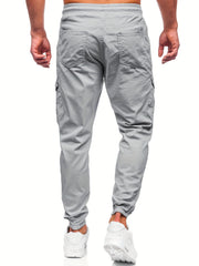 Men's Casual Pocket Joggers Waist Drawstring Outdoor Pants