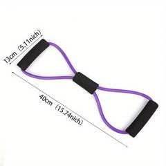 8 Shaped Tension Rope Chest Expander Elastic Strap