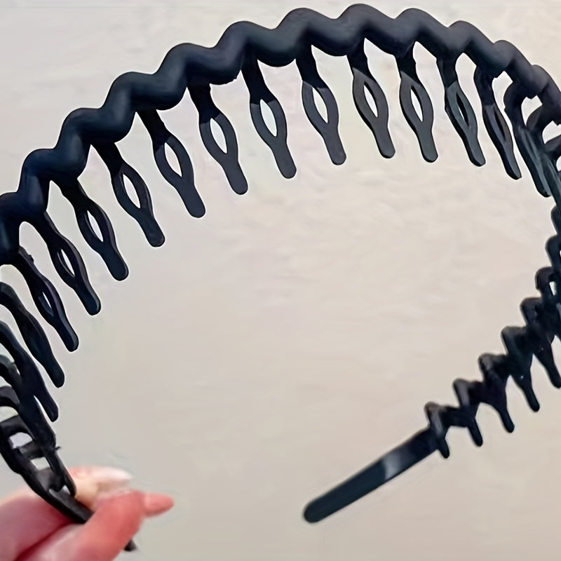 Teeth Headbands Wavy Headbands with Combs Thin Hair Bands