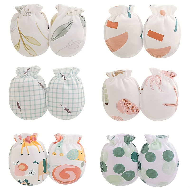 Newborn Cartoon Mittens for Baby Girls and Boys