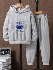 Boys Kids American Football Hoodie & Sweatpants Set