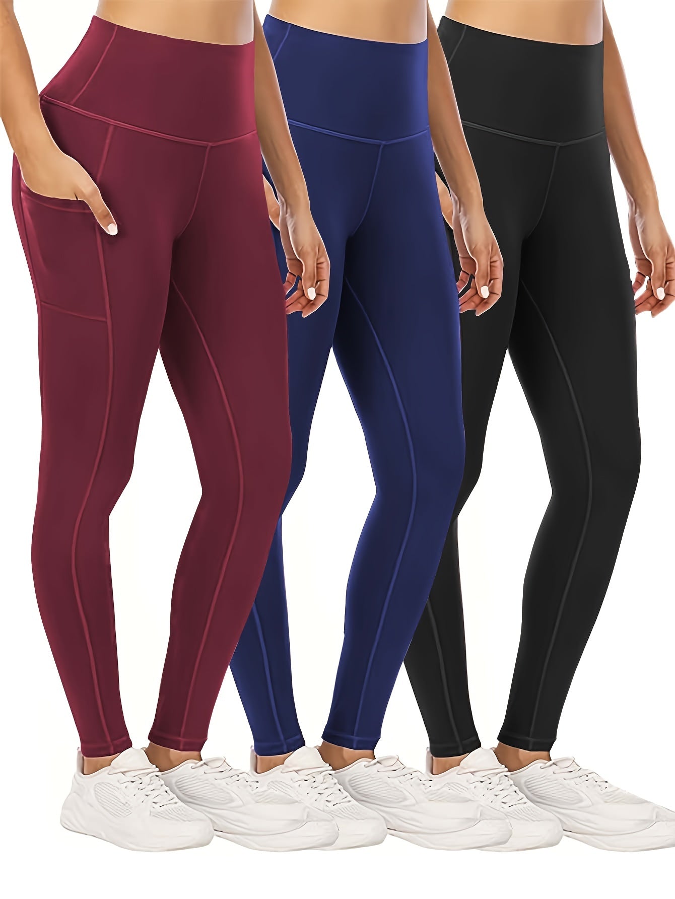 Solid Yoga Pants Running Workout Fitness Sports Tight Pants
