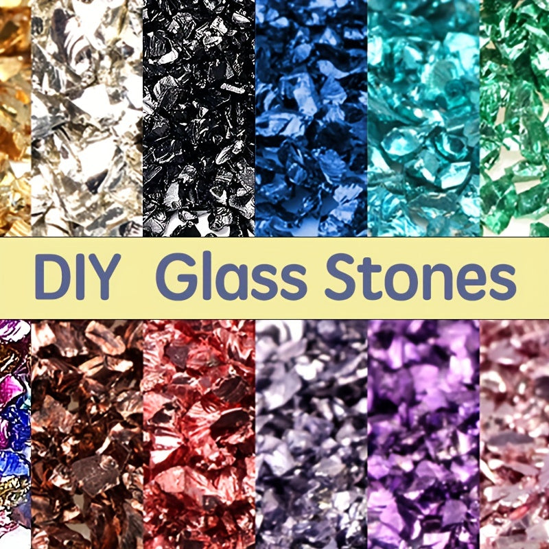 10g Crushed Glass Craft Glitter For Resin Nail Art DIY