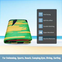 Microfiber Beach Towel Quick Drying 27.5 x 55 Water Absorbent Soft Towel