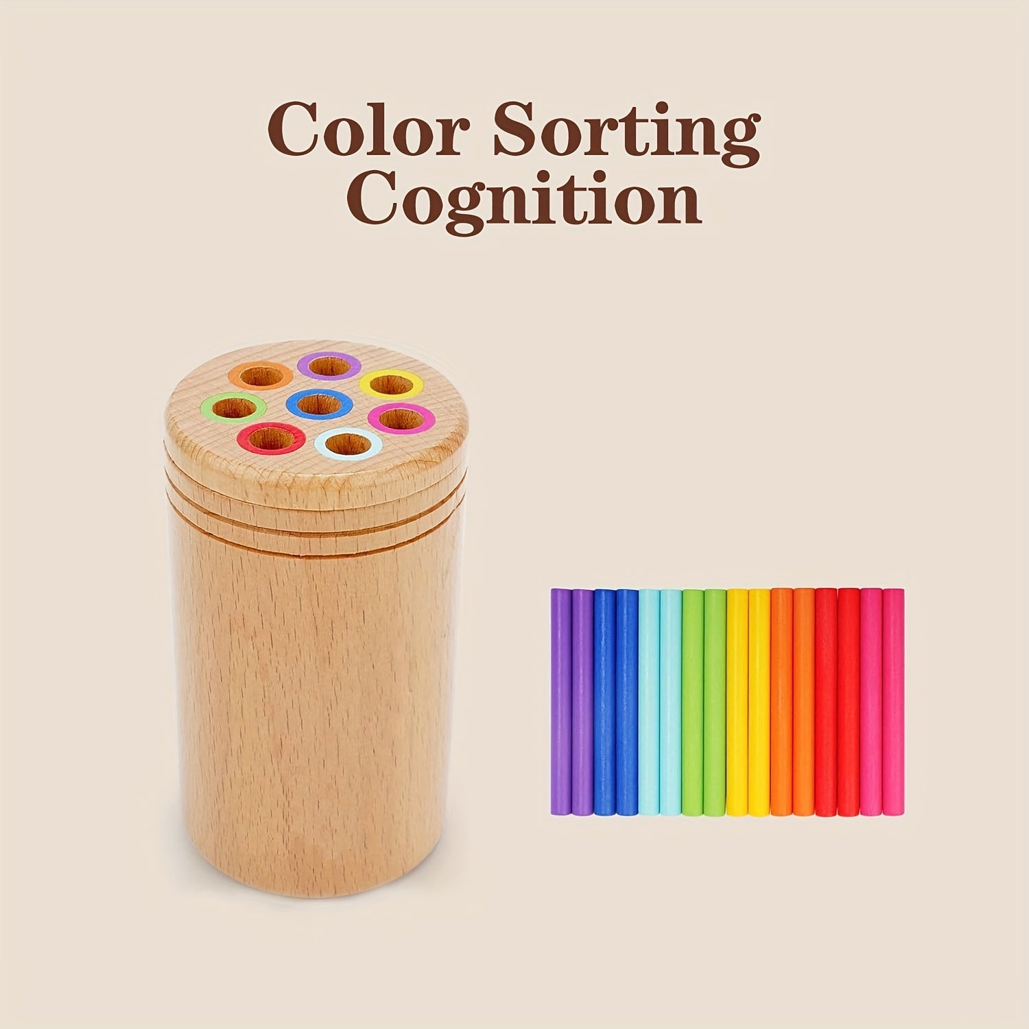 Wooden Balance Sticks for Sorting and Quantity Recognition