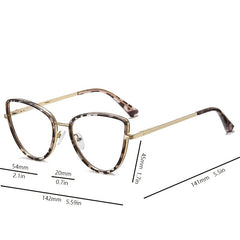 Light Blocking Eyestrain Clear Glasses For Women Computer Reading
