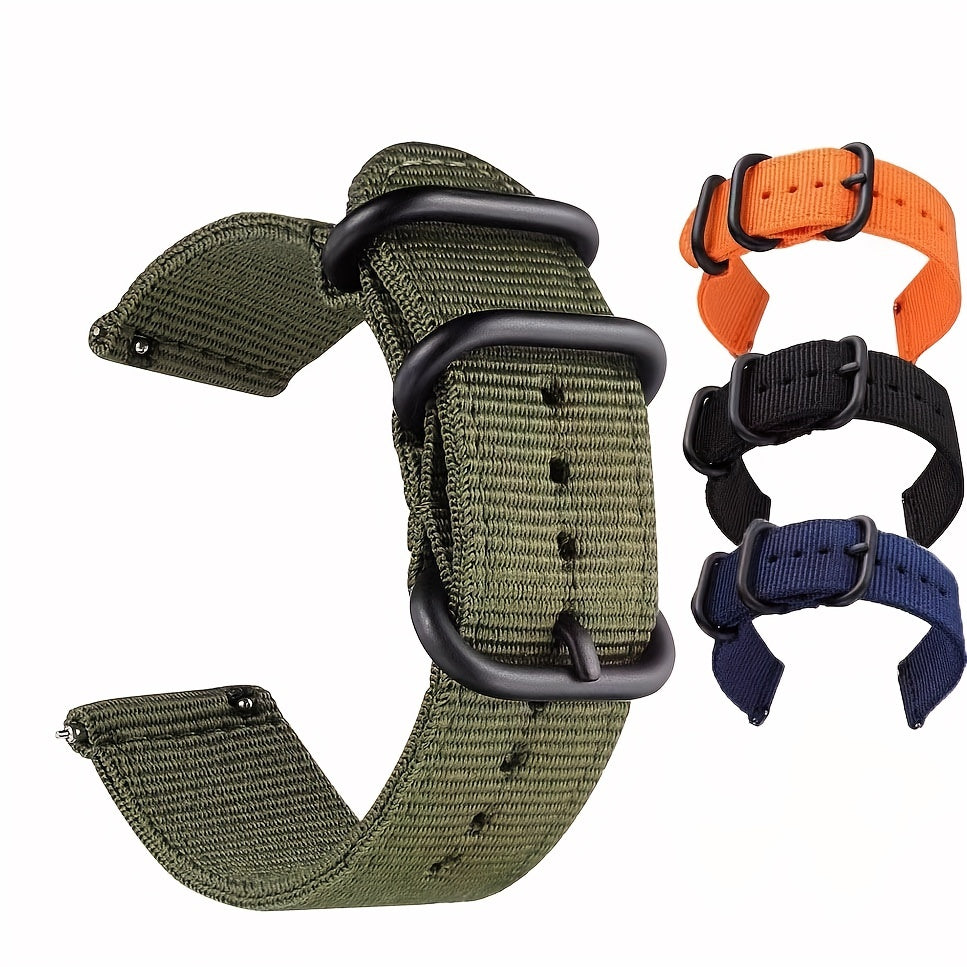 Soft Green Double Layer Nylon Smart Watch Strap