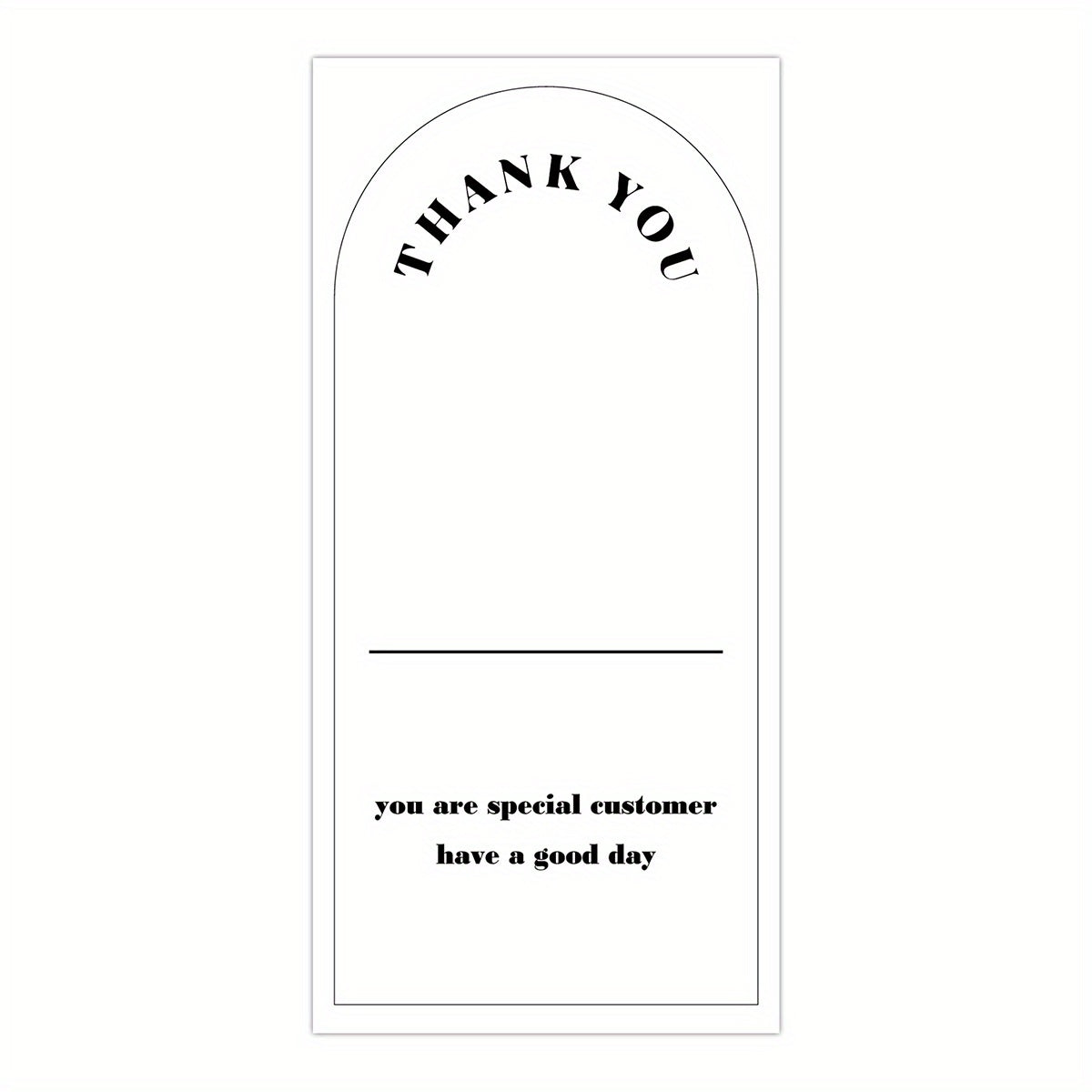 50 Sheets Thank You For Your Order Stickers Rectangle Gift Package Labels
