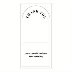 50 Sheets Thank You For Your Order Stickers Rectangle Gift Package Labels