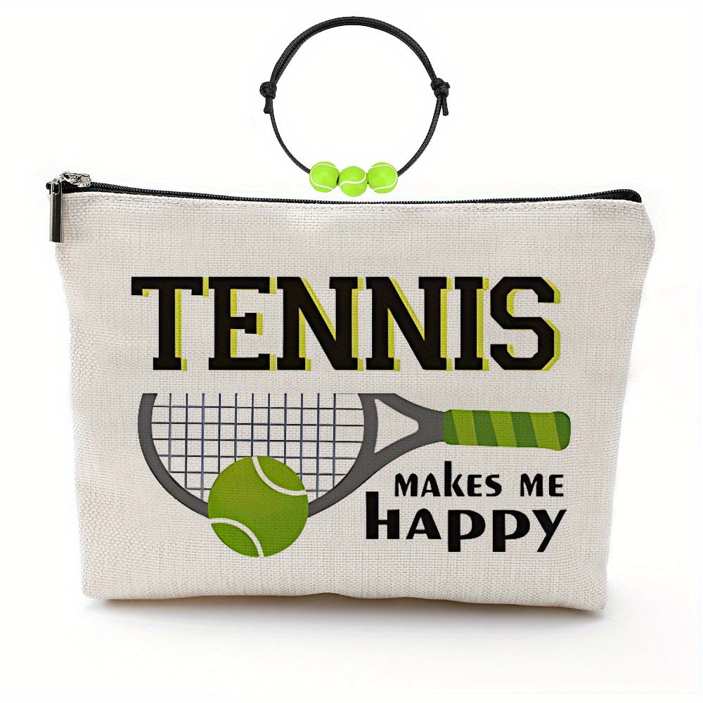 Tennis Makeup Bag & Bracelet Gift Set