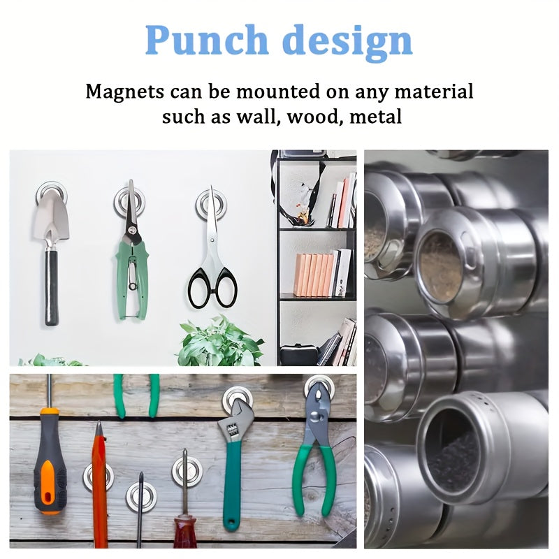8pcs Neodymium Magnets 20x3mm Holes 5mm Round Disc Magnets