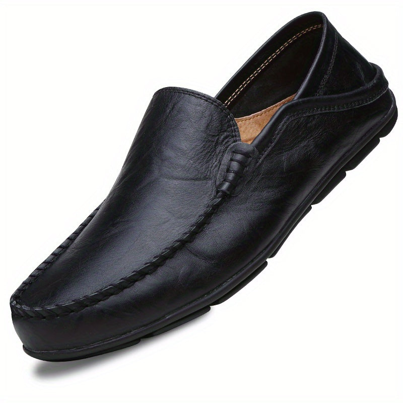 Men's Comfy Moc Toe Loafer Slip On Shoes