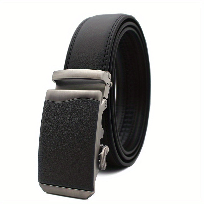 Men's PU Leather Automatic Buckle Belt
