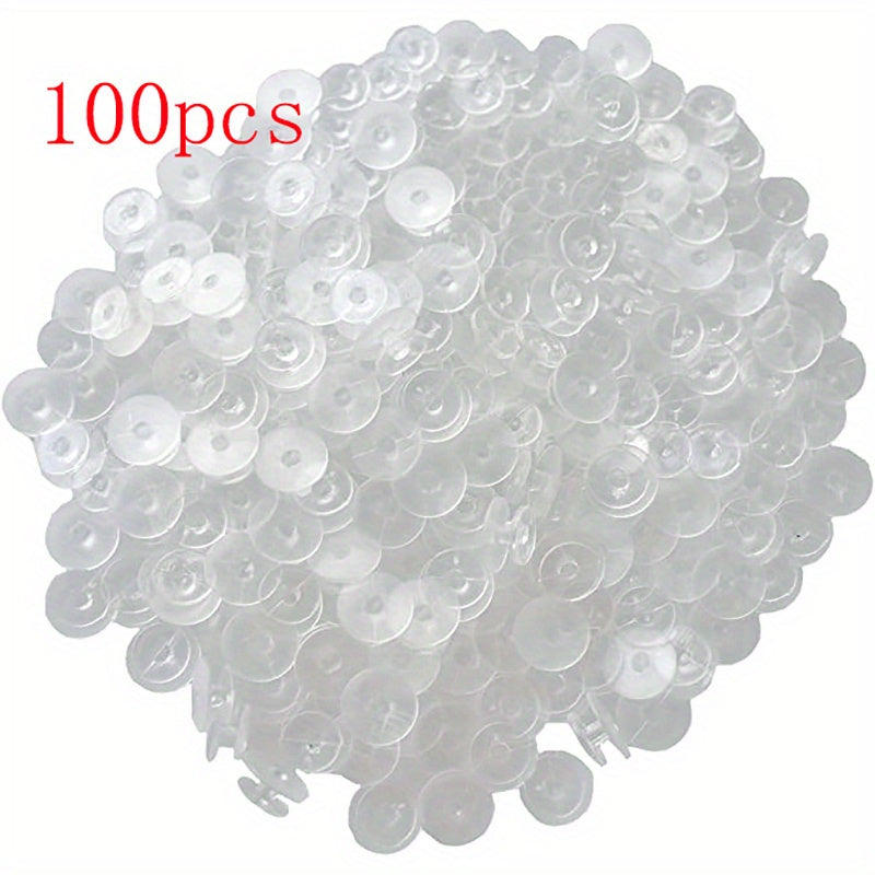 100 Pcs Plastic Shoe Button Buckle