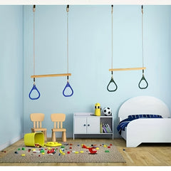 Backyard Swing Set Monkey Bars Trapeze Rings Outdoor Play