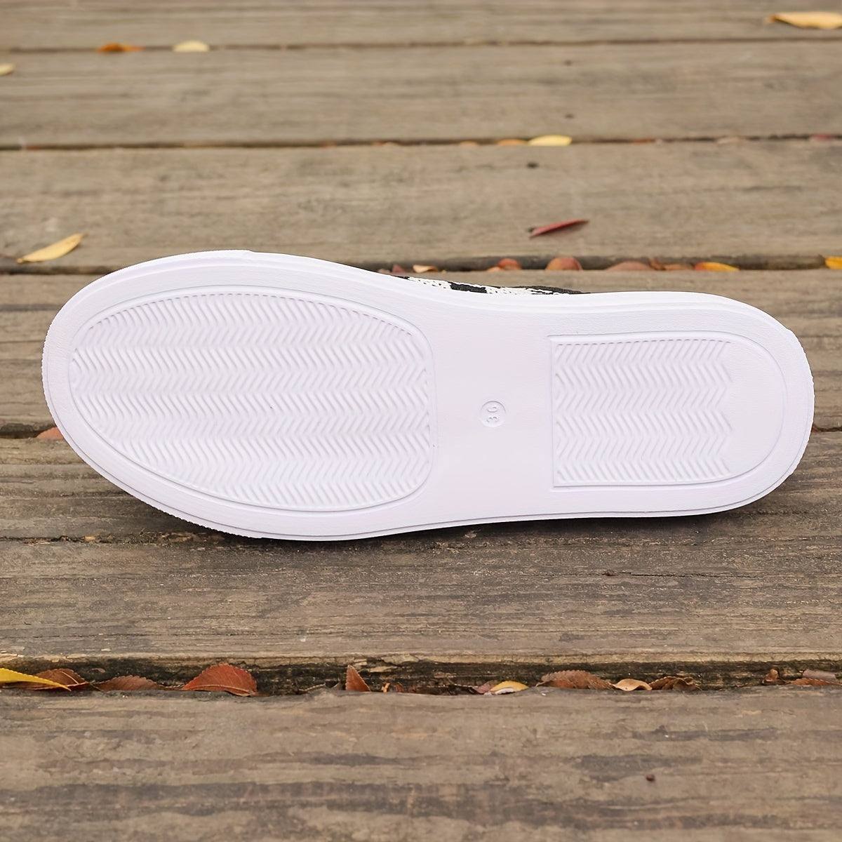 Cow Pattern Slip on Sneakers for Women, Lightweight Walking Shoes