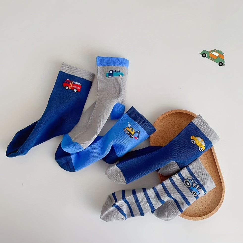 Boys Kids Breathable Socks Cartoon Pattern Casual Sports Socks