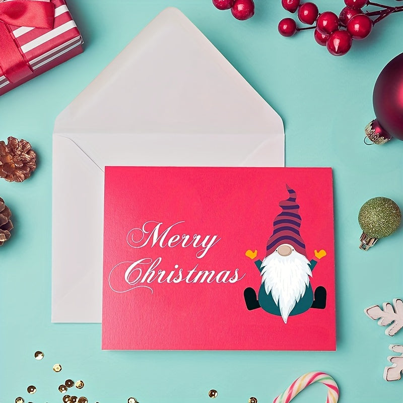 10pcs Christmas Gnome Die Cuts Santa Claus Metal Cutting Dies for Card Making
