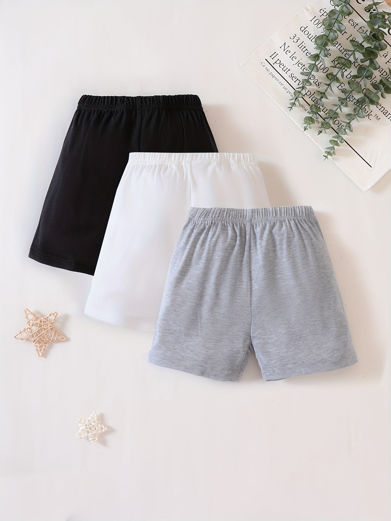 3pcs Boys Quick Drying Shorts for Summer Outdoor