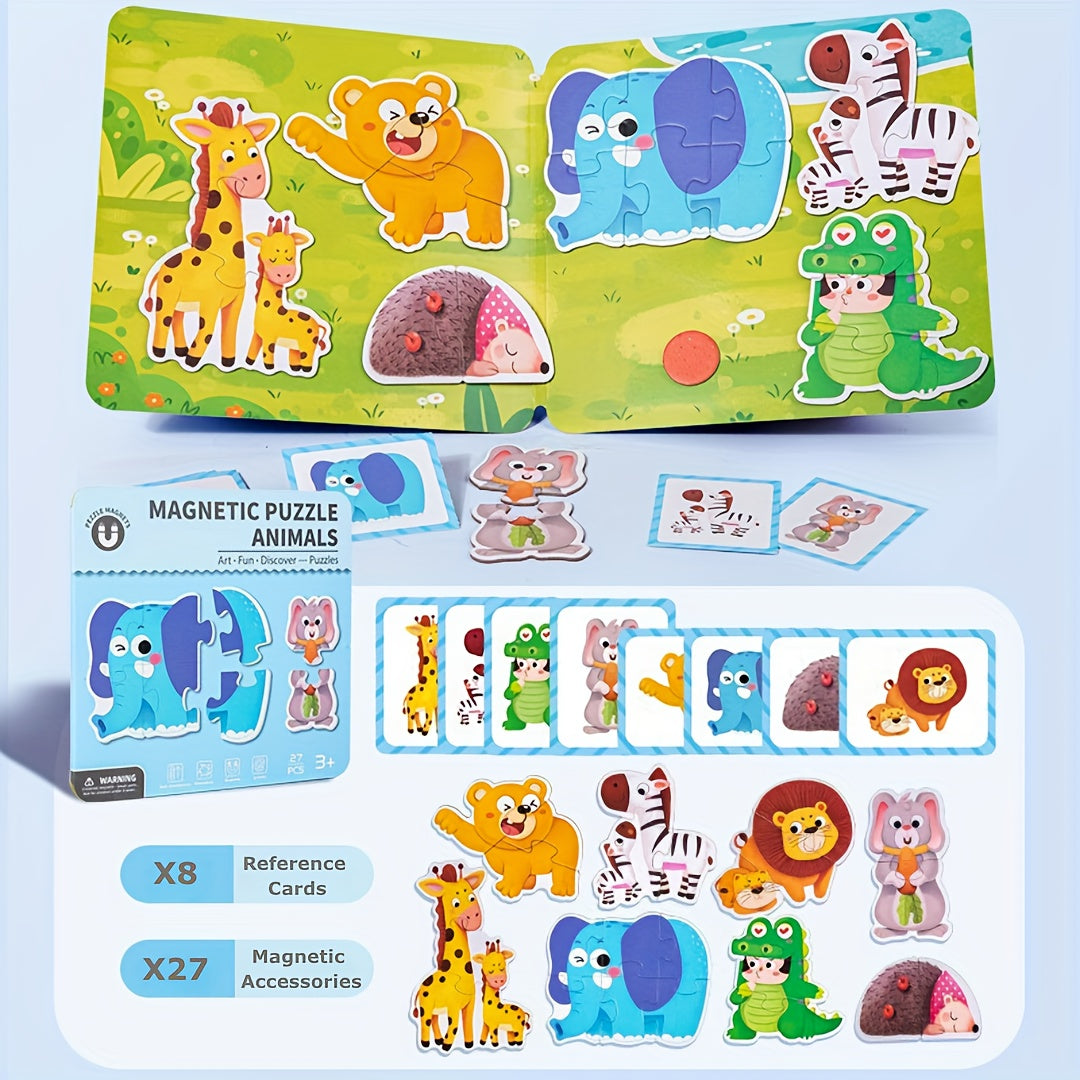 Kids Magnetic Dress Up Sticker Puzzle - 4 Fun Themes