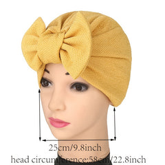 Solid Beanie Head Scarf Elastic Chemo Cap