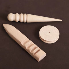 Leather Edge Sanding Tool Wood Polishing Stick