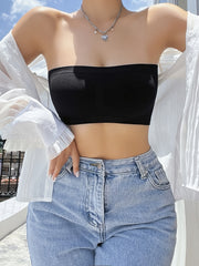 3pcs Strapless Bandeau Bras Soft Stretch Everyday Bra Women's Lingerie