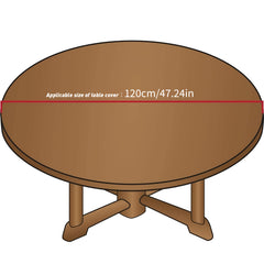 Vinyl Round Tablecloth Waterproof Tablecover Rectangle Table Cloth