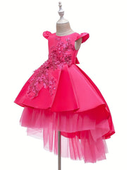 High Low Trail Princess Dress for Girls