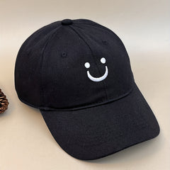 Smile Face Embroidered Baseball Cap Unisex Caps