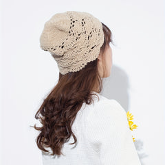 Classic Crochet Khaki Beanie Casual Elastic Knit Hat