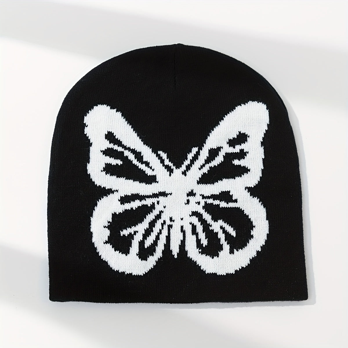 Men's Jacquard Butterfly Beanie Knitted Hat