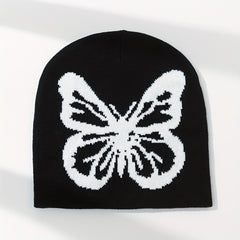 Men's Jacquard Butterfly Beanie Knitted Hat