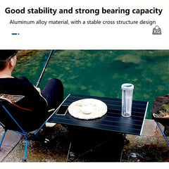 Portable Camping Table Ultralight Aluminum Folding Table for Outdoor Activities