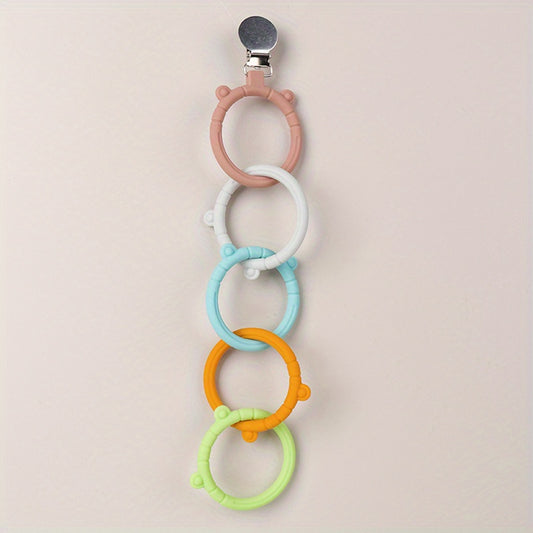 Baby Silicone Pacifier Clip Anti-lost Chain Teething Toys