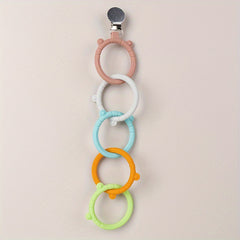 Baby Silicone Pacifier Clip Anti-lost Chain Teething Toys