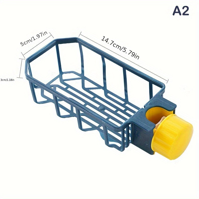 Kitchen Faucet Rack Sink Drain Storage Sponge Brush Holder