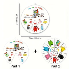 Large Emotion Wheel Teaching Aid for Classroom