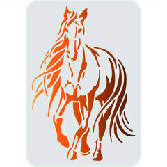 Horse Drawing Painting Stencils Templates Rectangle Reusable Stencils