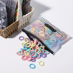 100pcs High Elastic Hair Ties - Perfect Gift for Girls