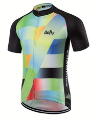 Quick Dry Men's Cycling Jersey with Rear Pocket