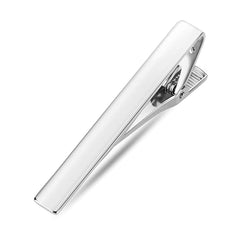 Silver Tie Bar Set For Regular Ties - 4pcs Tie Clips For Men