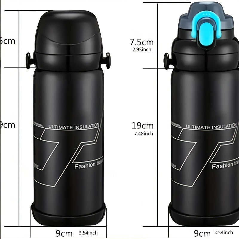 800ml Stainless Steel Water Bottle Double Insulation Cup